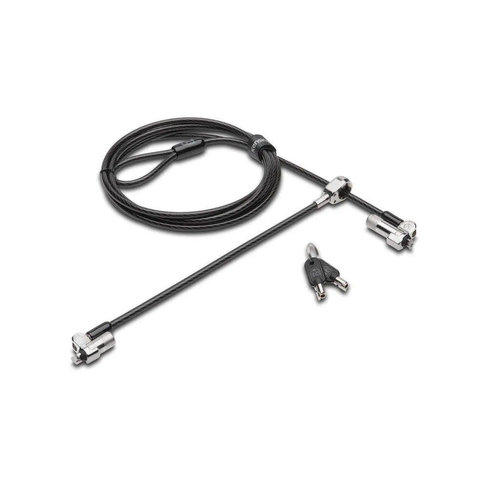 Linka zabezpieczająca Kensington NanoSaver Keyed Dual Head Laptop Lock K64448WW - Czarna