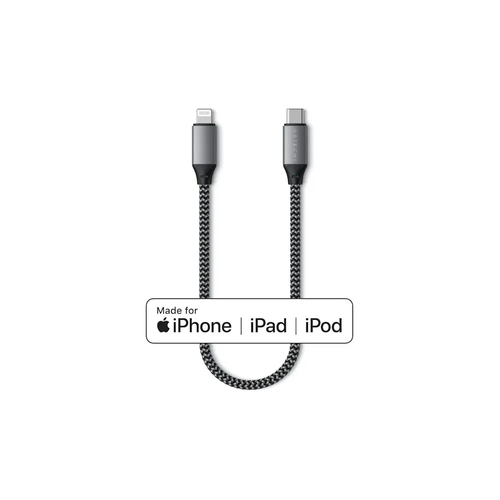 Kabel Satechi USB-C do Lightning ST-TCL10M, 25cm, 60W, 480 Mbps, Szary | Sklep ITnes.pl, IT for BUSINESS