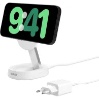 Ładowarka indukcyjna Belkin BoostCharge Pro Convertible Magnetic Wireless Charging Stand with Qi2 15W WIA008VFWH - Biała
