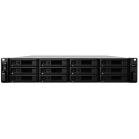 Serwer NAS Synology Rack XS+/XS RS3618XST8 - Rack (2U)/Intel Xeon D-1521 2.2GHz/64 GB RAM/24 TB/12 wnęk/hot-swap