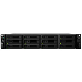 Serwer NAS Synology Rack XS+/XS RS3618XSSW8 - Rack (2U)/Intel Xeon D-1521 2.2GHz/64 GB RAM/36 TB/12 wnęk/hot-swap