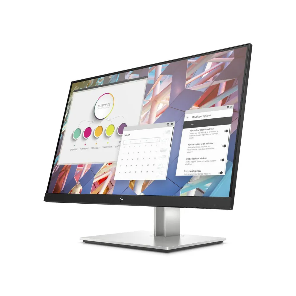 Zdjęcie produktu Monitor HP E27q G4 9VG82AA - 27"/2560x1440 (QHD)/60Hz/IPS/5 ms/pivot/Czarno-szary