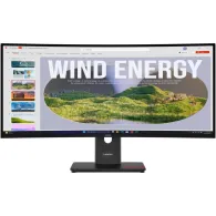 Monitor Lenovo ThinkVision T34WD-40 64AEGAT1EU, 34", 3440x1440 (UWQHD), 48Hz-120Hz, 21:9, zakrzywiony, VA, HDR, 4 ms, USB-C, Cza