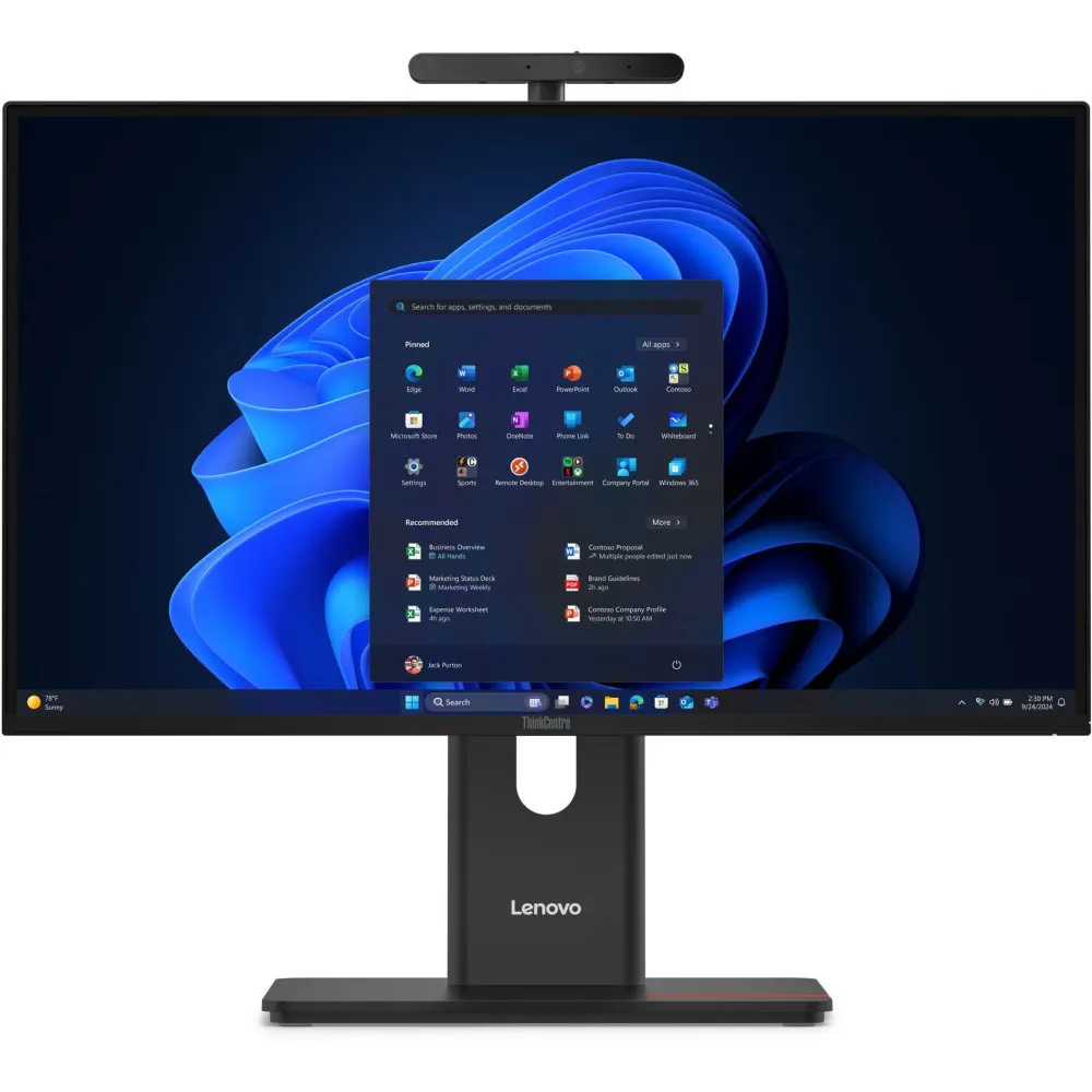 Komputer All-in-One Lenovo ThinkCentre M90a Gen 6 13ATDL3CEPB, Core Ultra 5 235 vPro, 23,8" FHD IPS, 16GB, 4TB, Czarny, WiFi, Wi