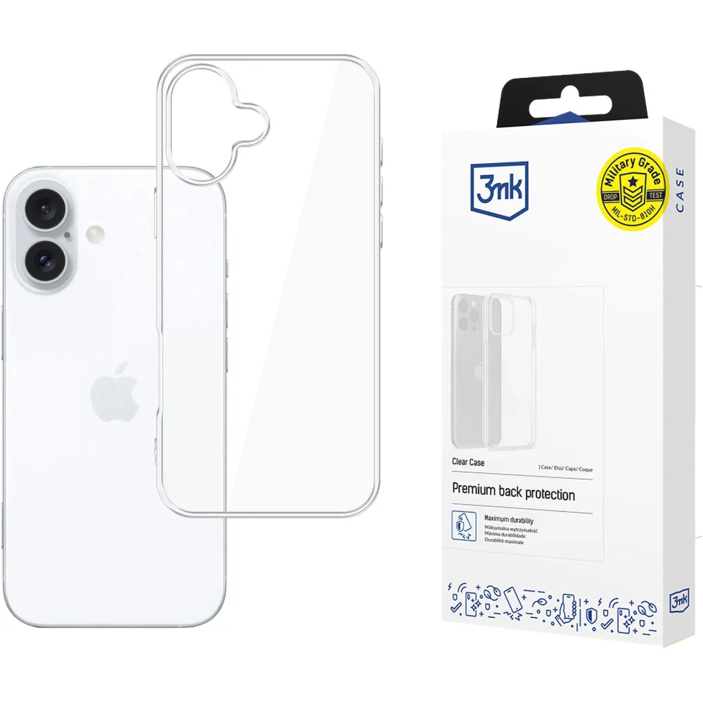 Etui na smartfon 3mk Clear Case do iPhone 16 5903108579520, Przezroczyste | Sklep ITnes.pl, IT for BUSINESS