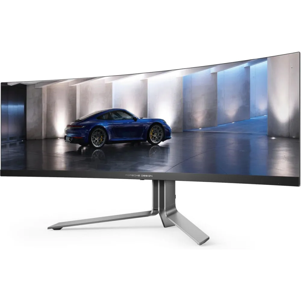 Monitor AOC Agon Pro PD49 - 49"/5120x1440/240Hz/32:9/zakrzywiony/OLED/HDR/0,03 ms/Srebrny - zdjęcie