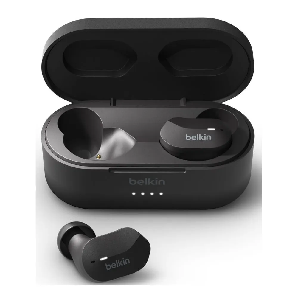 Słuchawki bezprzewodowe douszne Belkin Soundform True Wireless Earbuds AUC001BTBK - Czarne - AUC001BTBK | Sklep ITnes.pl - IT fo