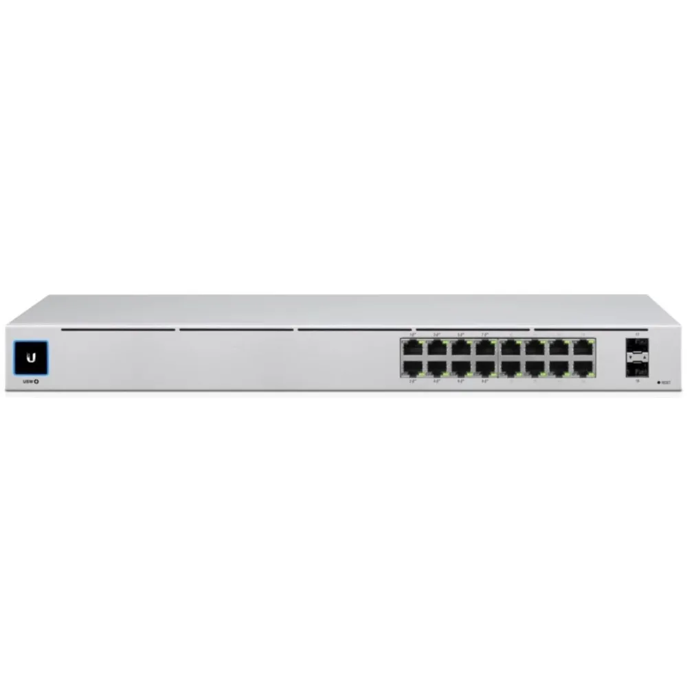 Switch zarządzalny Ubiquiti USW-16-POE-EU, 16x 100|1000Mbps RJ45, 2x SFP, 8x PoE+ | Sklep ITnes.pl, IT for BUSINESS