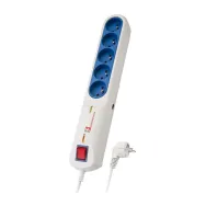 Listwa przeciwprzepięciowa Lestar LFT-2005 3L EMI/RFI - 5 gniazd, 5 m, Szara, Niebieska - 1966003539 | Sklep ITnes.pl - IT for B