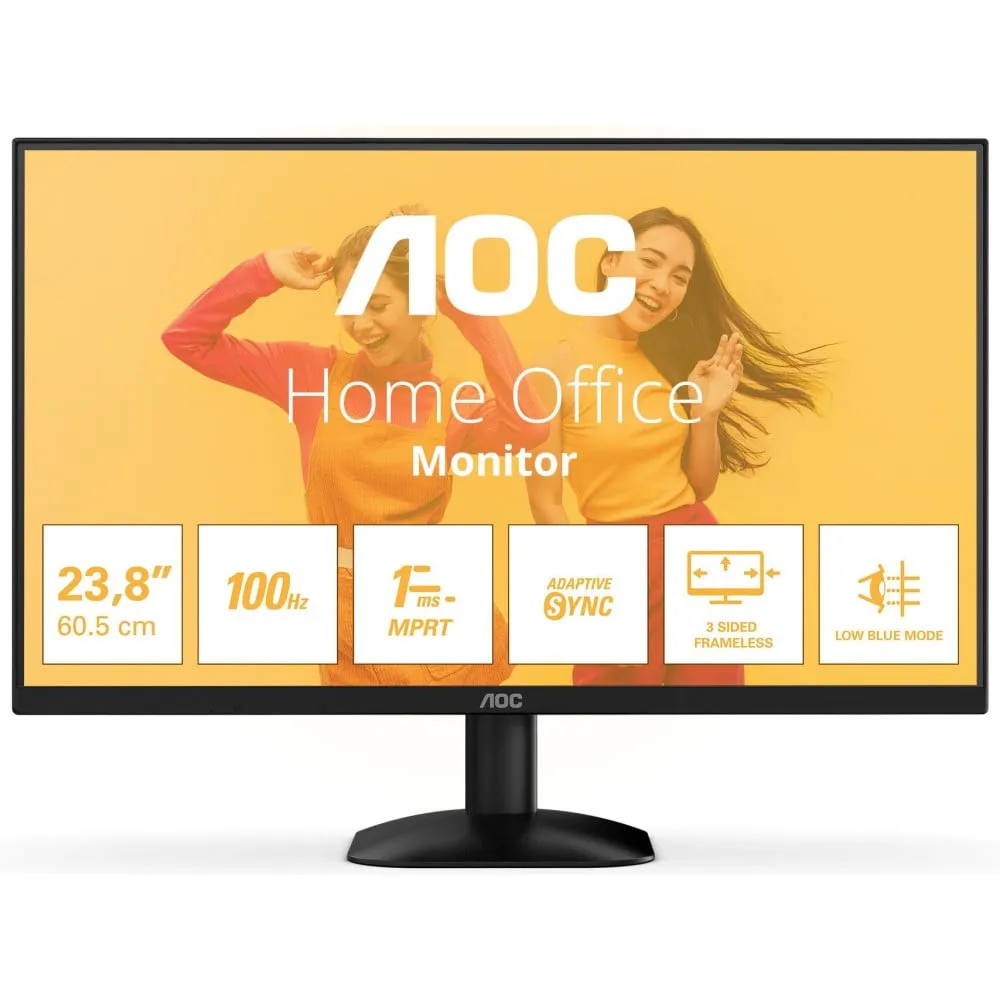 Monitor AOC 24B35HM2, 23,8", 1920x1080 (FHD), 100Hz, VA, 4 ms, Czarny | Sklep ITnes.pl, IT for BUSINESS Monitor AOC 24B35HM2, 23,8", 1920x1080 (FHD), 100Hz, VA, 4 ms, Czarny | Sklep ITnes.pl, IT for BUSINESS