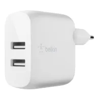 Ładowarka sieciowa Belkin Dual 12W USB-A WCB002VFWH - Biała | Sklep ITnes.pl - IT for BUSINESS