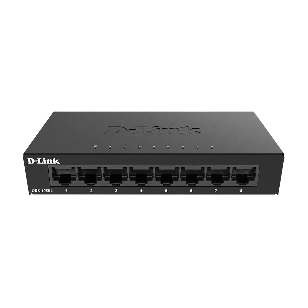 Switch niezarządzalny D-Link DGS-108GL/E, Desktop, 8 x LAN 10|100|1000Mbps | Sklep ITnes.pl, IT for BUSINESS