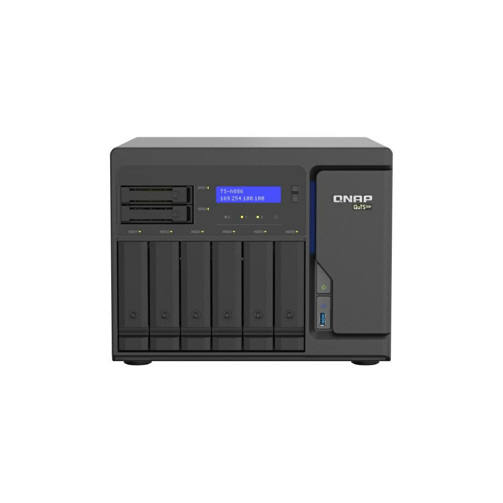 Serwer NAS QNAP Tower TS-H886-D1622-WS - Tower/Intel Xeon D-1622/16 GB RAM/13 TB/8 wnęk/hot-swap/3 lata Door-to-Door