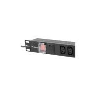 Listwa zasilająca Rack PDU Lanberg PDU-10I-0200-IEC-BK - 1U, 10 gniazd IEC C13, przewód 2m