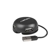 Natec NHU-1330 HUB USB 2.0 NATEC BUMBLEBEE 4-PORTY CZARNY | Sklep ITnes.pl - IT for BUSINESS