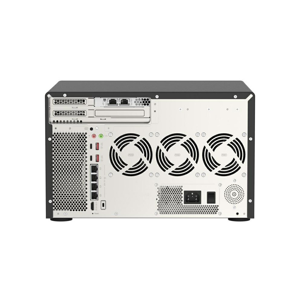 Serwer NAS QNAP Tower TVS-H1288X-W1250-LL - Tower/Intel Xeon W-1250/16 GB RAM/140 TB/12 wnęk/2 x M.2/hot-swap/3 lata DtD - zdjęcie