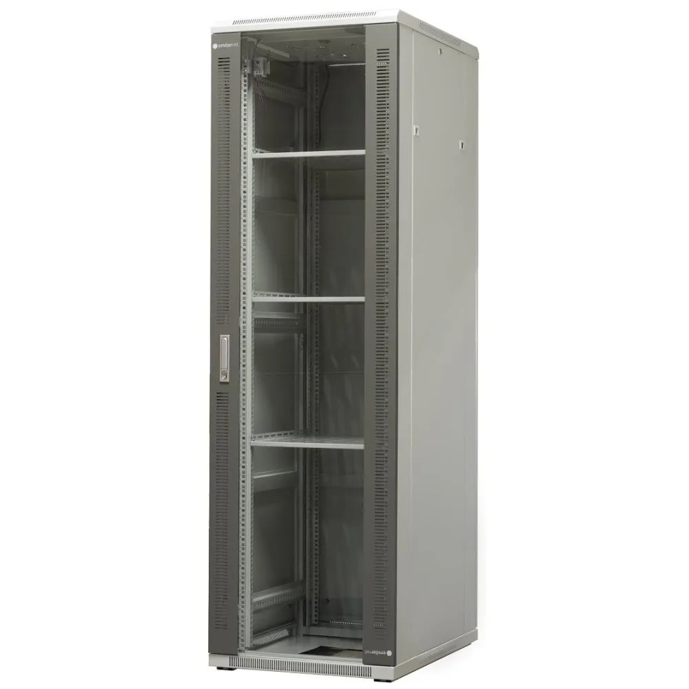 Szafa rack 19" 42U Emiter EM/SH05D-6842, 600 x 800 x 1980mm, drzwi przód blacha-szkło | Sklep ITnes.pl, IT for BUSINESS Szafa rack 19" 42U Emiter EM/SH05D-6842, 600 x 800 x 1980mm, drzwi przód blacha-szkło | Sklep ITnes.pl, IT for BUSINESS