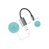 Adapter i-tec USB-C, HDMI 4K Ultra HD 60H C31METALHDMI60HZ - zdjęcie poglądowe 2
