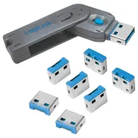 Blokada portów USB x8 z kluczem LogiLink AU0045 | Sklep ITnes.pl - IT for BUSINESS