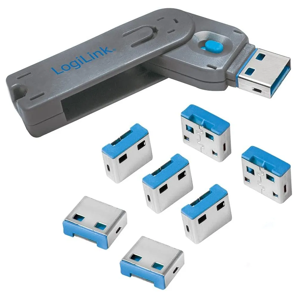 Blokada portów USB x8 z kluczem LogiLink AU0045 | Sklep ITnes.pl - IT for BUSINESS