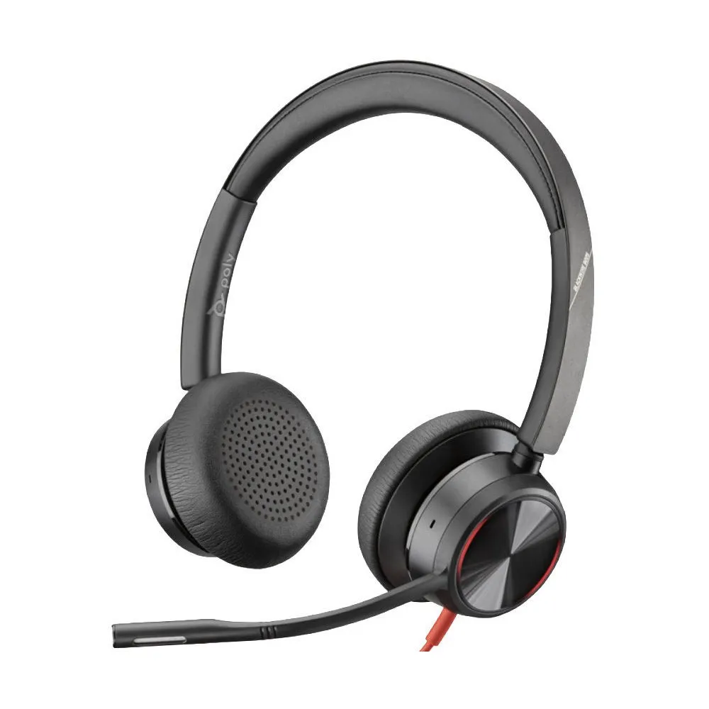 Słuchawki nauszne Poly Blackwire 8225 M USB-C Headset 214409-01 - Czarne | Sklep ITnes.pl - IT for BUSINESS