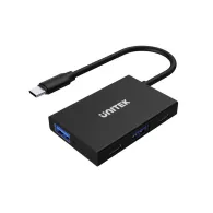 Hub Unitek USB-C 10Gbps 2x USB-A 2x USB-C H1302A, 4 porty, Czarny, Aluminium | Sklep ITnes.pl, IT for BUSINESS