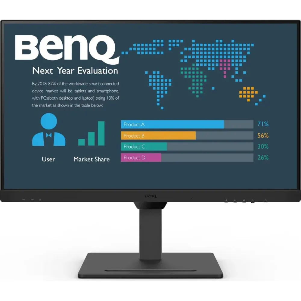 Monitor Benq BL3290QT 9H.LLMLA.TPE, 31,5", 2560x1440 (QHD), 75Hz, IPS, 5 ms, pivot, USB-C, Czarny | Sklep ITnes.pl, IT for BUSIN