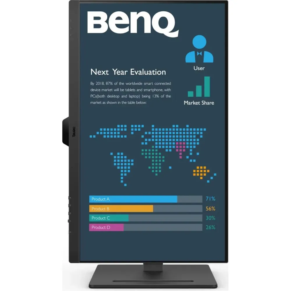 Monitor Benq BL3290QT 9H.LLMLA.TPE - 31,5"/2560x1440 (QHD)/75Hz/IPS/5 ms/pivot/USB-C/Czarny - zdjęcie