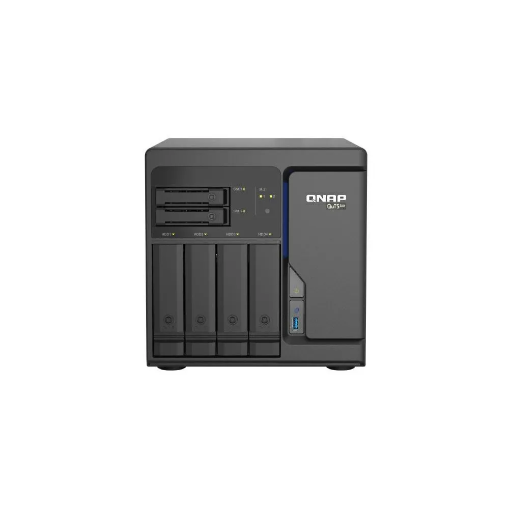 Serwer NAS QNAP Tower TS-H686-D1602-Z1H, Tower, Intel Xeon D-1602, 32GB RAM, 20TB, 1TB cache, 6 wnęk, 2 x M.2, hot-swap | Sklep ITnes.pl, IT for BUSINESS