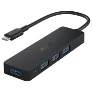 Hub USB-C AUKEY Slim USB-C CB-C64 - 4x USB 3.1, 5 Gb|s OTB, Czarny
