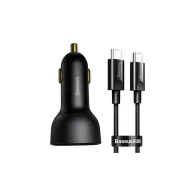 Ładowarka samochodowa Baseus Superme 100W TZCCZX-01 - USB-A, USB-C, QC 3.0, PD 3.0, Czarna