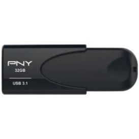 Pendrive PNY Attaché 4 USB 3.1 32GB 80MB/s FD32GATT431KK-EF - Czarny