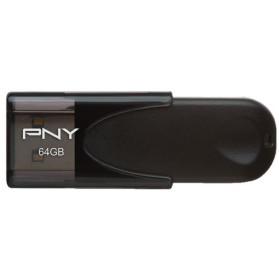 Pendrive PNY Attaché 4 USB 2.0 64GB 25MB/s FD64GATT4-EF - Czarny