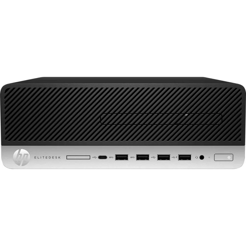 Komputer HP EliteDesk 705 G4 4HN42EA - SFF/Ryzen 3 PRO 2200G/RAM 4GB/HDD 6GB/Radeon R7 430/DVD/Windows 10 Pro/3 lata On-Site - zdjęcie