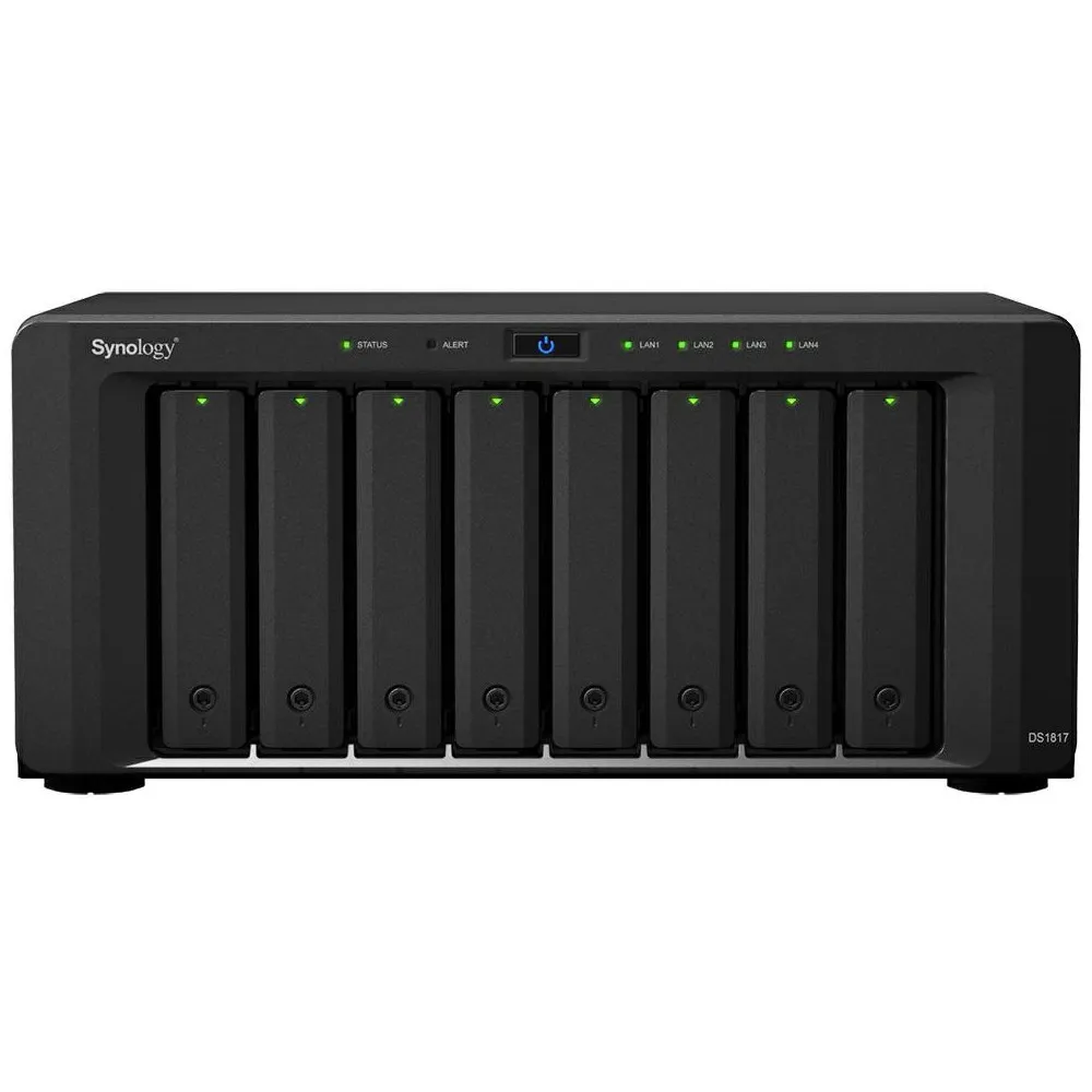 Serwer NAS Synology Desktop Value DS1817, Tower, AnnapurnaLabs Alpine AL314, 4GB RAM, 8 wnęk, hot-swap, 3 lata Carry-in | Sklep 