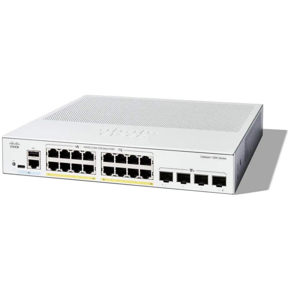 Switch zarządzalny Cisco Catalyst C1300-16P-4X, 16x 100|1000Mbps RJ45, 4x 10GbE SFP+, PoE 120W | Sklep ITnes.pl, IT for BUSINESS Switch zarządzalny Cisco Catalyst C1300-16P-4X, 16x 100|1000Mbps RJ45, 4x 10GbE SFP+, PoE 120W | Sklep ITnes.pl, IT for BUSINESS