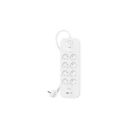 Listwa antyprzepięciowa Belkin SurgePlus SRB003CA2M - 8 gniazd, USB-A, USB-C, 2 m