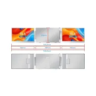 Monitor Extralink EX.21625, 15,6", 1920x1080 (FHD), IPS, 25 ms, USB-C, Srebrny | Sklep ITnes.pl, IT for BUSINESS