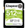 Karta pamięci Kingston SD 512GB Canvas Select Plus 100R Class 10 UHS-I SDS2, 512GB - zdjęcie poglądowe 2