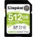 Karta pamięci Kingston SD 512GB Canvas Select Plus 100R Class 10 UHS-I SDS2/512GB - Czarna