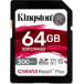 Karta pamięci Kingston SD 64GB Canvas React Plus 300/260 UHS-II U3 SDR2/64GB - Czarna