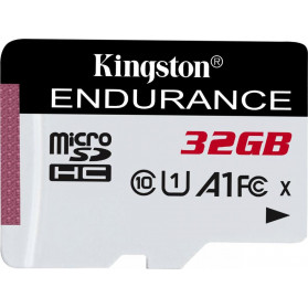 Karta pamięci Kingston microSD 32GB Endurance 95/30MB/s C10 A1 UHS-I SDCE/32GB - Czarna, Biała