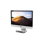 Replikator portów i podstawka pod iMaca Satechi ST-AMSHS - USB-C, 3x USB-A, czytniki kart microSD i SD, Audio, Srebrny