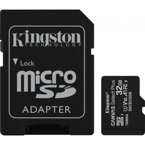 Karta pamięci Kingston Canvas Select 2P, 2PC 100R A1 C10 Card + SD Adapter SDCS2, 32GB-2P1A - zdjęcie poglądowe 2