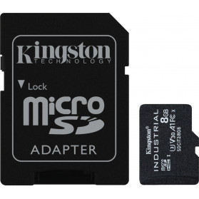 Karta pamięci Kingston Industrial MicroSDHC 8GB Class 10 A1 pSLC + SD Adapter SDCIT2, 8GB - zdjęcie poglądowe 2