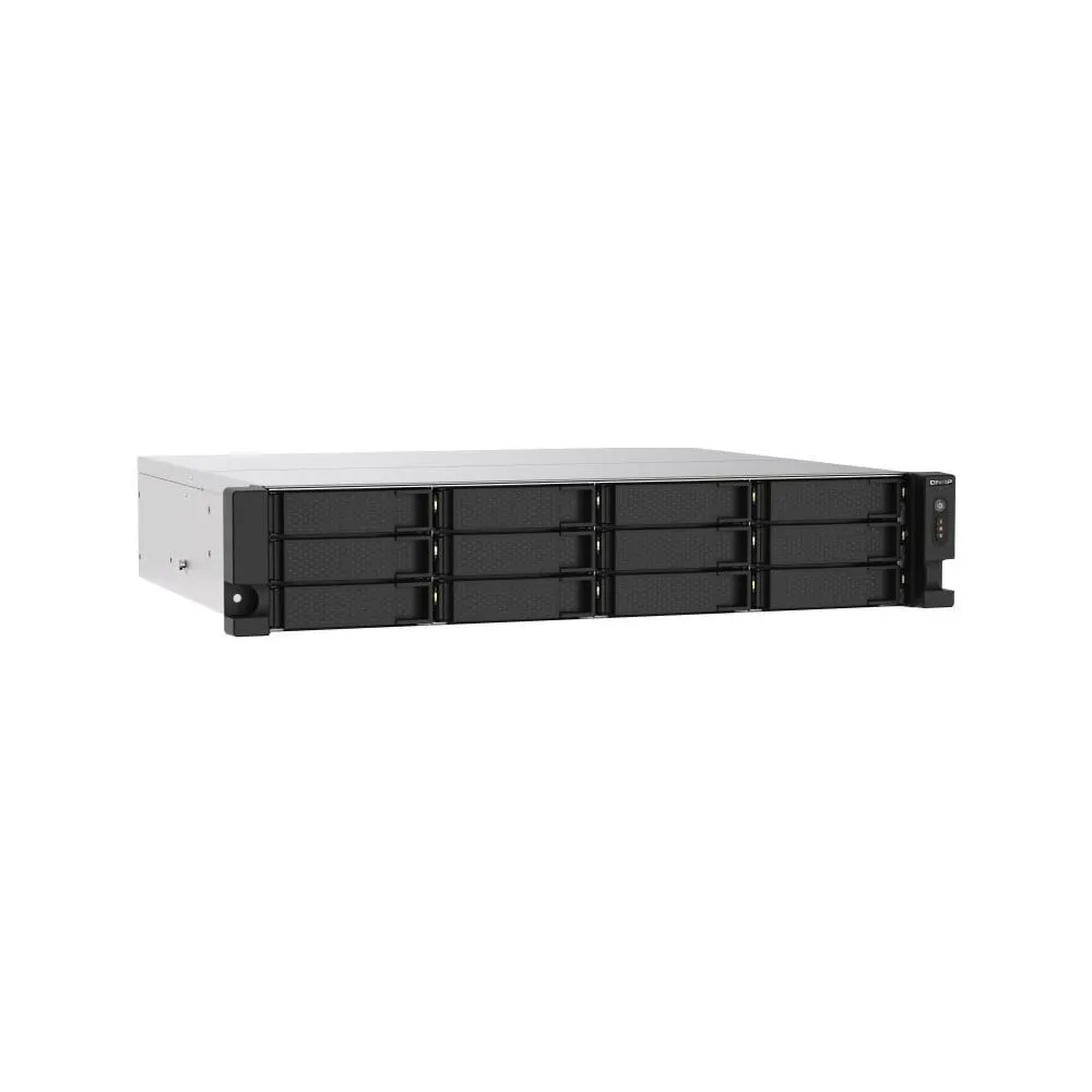 Zdjęcie produktu Serwer NAS QNAP Rack TS-1273AU-RP-TT7 - Rack (2U)/AMD Ryzen V1500B/8 GB RAM/16 TB/12 wnęk/hot-swap