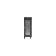 Szafa rack 19" 32U Lanberg FF01-6032-23BL, 600x1000 mm, czarna, drzwi perforowane | Sklep ITnes.pl, IT for BUSINESS