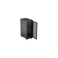 Szafa rack 19" 32U Lanberg FF01-6032-23BL, 600x1000 mm, czarna, drzwi perforowane | Sklep ITnes.pl, IT for BUSINESS