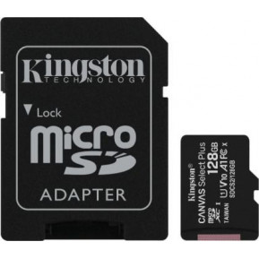 Karta pamięci Kingston microSD 128GB Canvas Select Plus 100MB, s + adapter SDCS2, 128GB - zdjęcie poglądowe 2