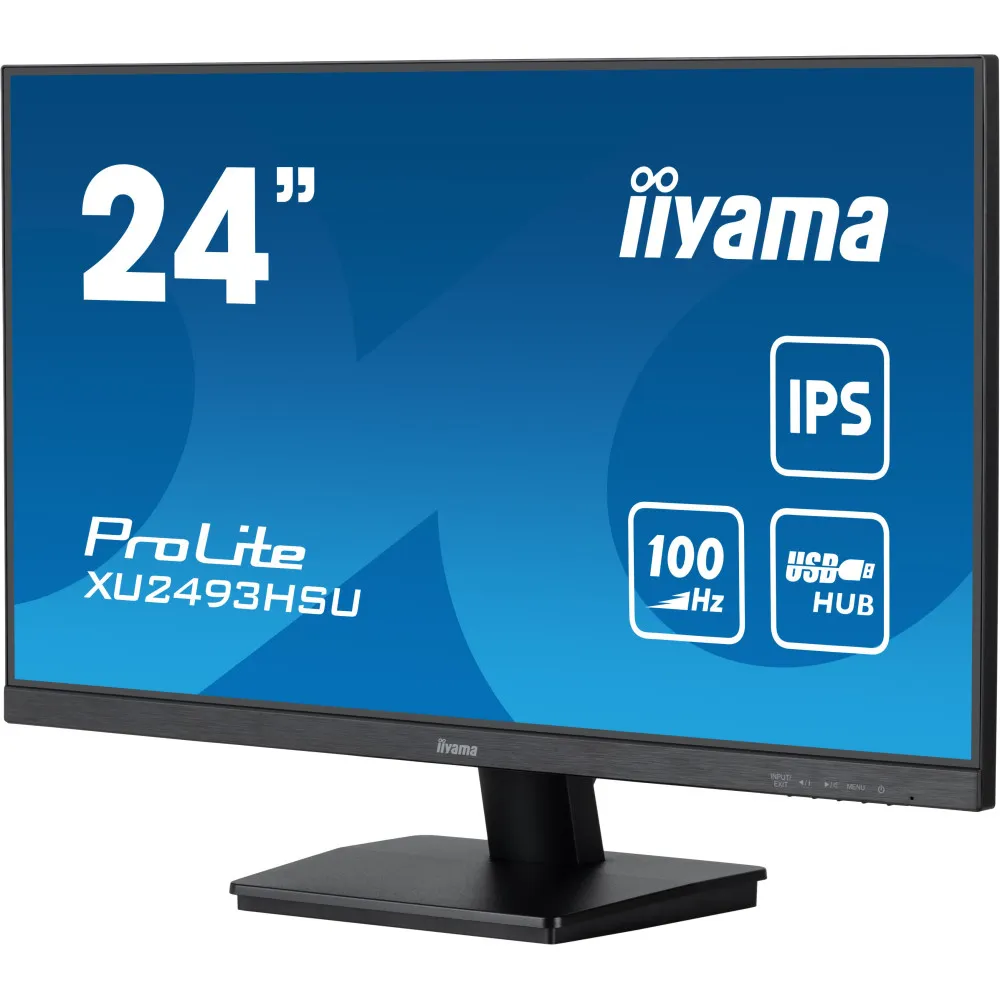 Monitor iiyama ProLite XU2493HSU-B7 - 23,8"/1920x1080 (Full HD)/100Hz/IPS/1 ms/Czarny